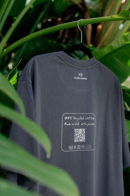 Oversized T-Shirt Graphite "I'am enough"