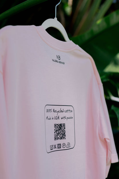 Oversized T-Shirt Bubblegum "sex and drive"