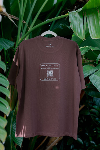 Oversized T-Shirt Chocolate "I'am enough"