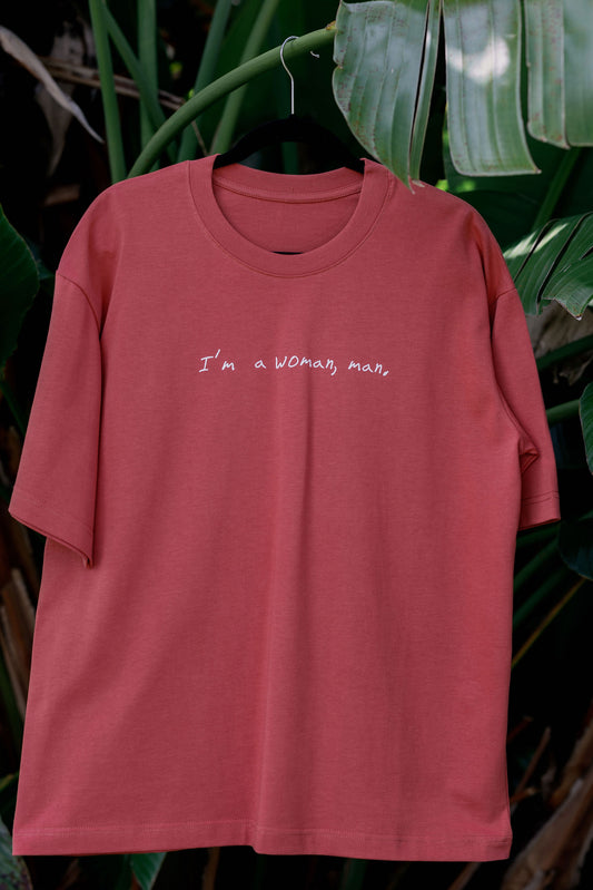 Oversized T-Shirt "I'am a Woman"