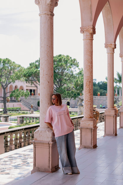 Oversized T-Shirt Pink "I'am enough"