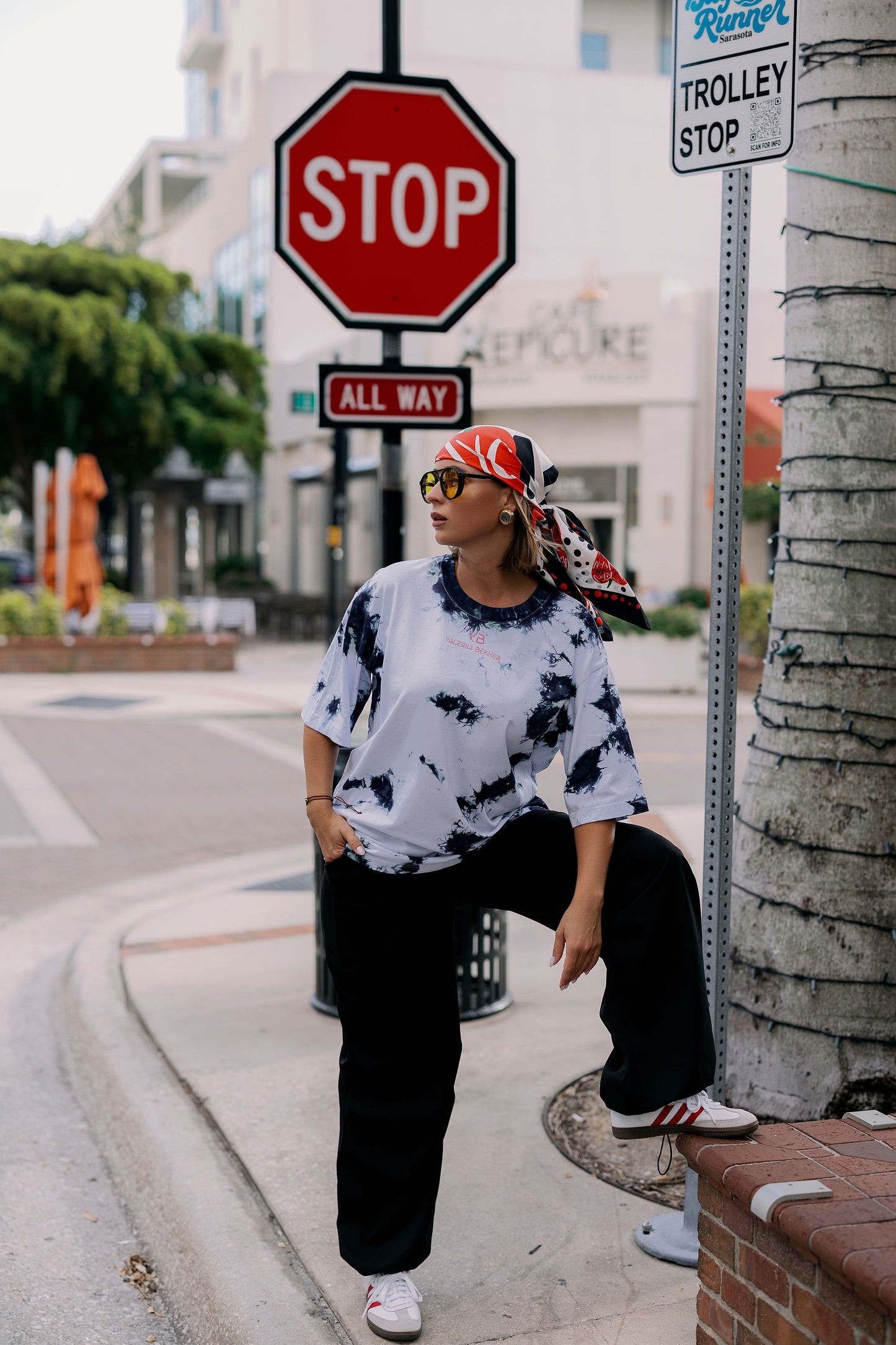 Oversized T-Shirt "Marble Tie Dye"