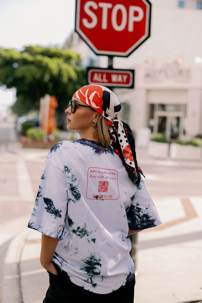 Oversized T-Shirt "Marble Tie Dye"